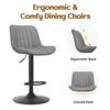 PAGED Set of 2 PU Leather Bar Stools,Counter Stools with Back Support,Adjustable Bar Chairs for Home Pub & Kitchen Island - 4 of 4