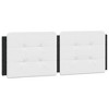 vidaXL Headboard Cushion White and Black 53.9" Faux Leather - 2 of 4