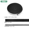 Unique Bargains High Temp Self Stick Heat Resistant BBQ Gasket Tape Grill Gasket Black White 1 PC 1" x 0.2", 16.5FT - 3 of 4