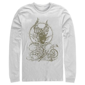Men's Sleeping Beauty Maleficent Twisted Queen Long Sleeve Shirt - 1 of 3