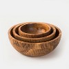Mela Artisans Acacia Wood Serving Bowl Set of 4 - 4 of 4