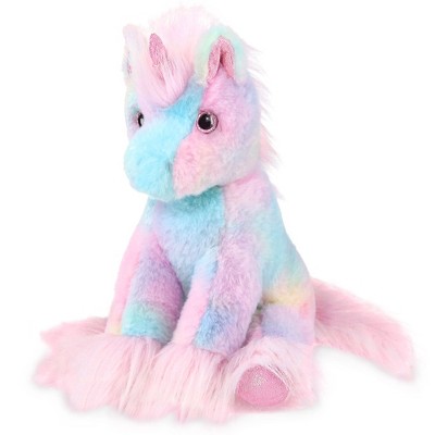 Bearington Glisten The Rainbow Unicorn Plushie, 12 Inch Unicorn Stuffed Animal for Girls