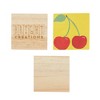 Bright Creations 15 Pack Unfinished Wood Squares Cutout Tiles for Crafts, Engraving, Wood Burning, 3x3 in - 4 of 4