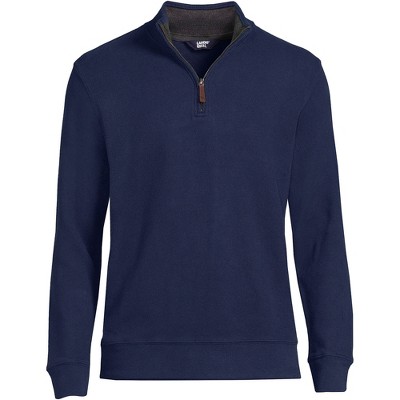 Lands' End Men's Bedford Rib Quarter Zip Sweater : Target