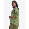 Jessica London Women's Plus Size Hi-Low Linen Tunic - 4 of 4