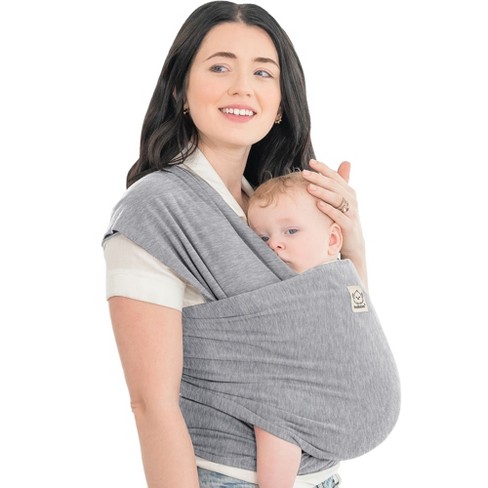 Keababies Original Baby Wraps Carrier Baby Sling Carrier Stretchy Infant Carrier For Newborn Toddler classic Gray Target