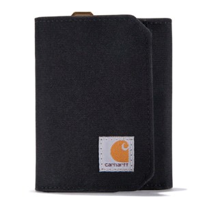 Carhartt Men's Nylon Duck Trifold Wallet, Black - 1 of 4