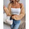 Women's Lightweight Shrug Sweater for Dresses & Tops Long Sleeve Open Front Knit Crop Bolero Cardigan - 2 of 4