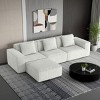 118" Modular Sectional Sofa with Ottoman, Convertible Oversized Corduroy Couch with Chaise Lounge for Living Room Comfort and Style-Maison Boucle - 2 of 4