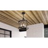 Urban Ambiance Luxury Farmhouse Outdoor Pendant 20.625''H x 16''W,  Midnight Black Finish,  Gilbert Collection, UHP1421 - 3 of 4