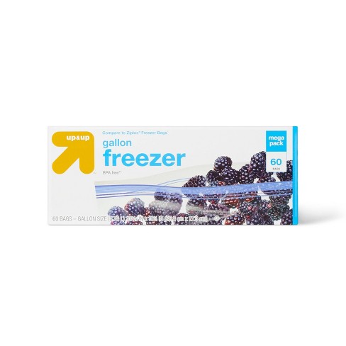 Ziploc Freezer Bags Gallon 60 ct