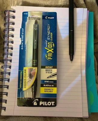 Pilot FriXion Synergy Clicker Erasable Retractable Gel Pens Extra Fine Point  0.5 mm Black Barrel Assorted Ink Pack Of 3 Pens - Office Depot