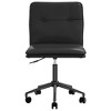 vidaXL Dining Chair Set of 2 Black Faux leather, plywood, metal Medium - 4 of 4