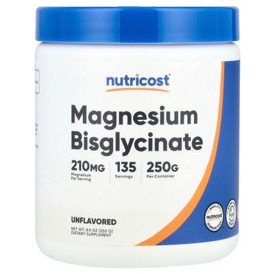 Nutricost Magnesium Bisglycinate, Unflavored, 8.9 oz (250 g)