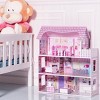 Costway 28'' Pink Dollhouse w/ Furniture and Play Accessories  for Girls - 2 of 4