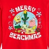 SpongeBob SquarePants Merry Beachmas Cropped Long Sleeve T-Shirt - Red - 2 X-Large - 2 of 3