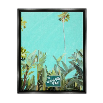 Stupell Industries Beverly Hills Hotel Tropical PalmsFloater Canvas Wall Art