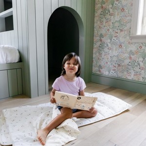 Makemake Organics Organic Cozy Comfort Nap Mat - Bloom, 20"x50" - 1 of 4