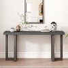 63'' Geometric Entryway Console Table with Solid Pine Legs for Hallway or Living Room-Baofuwish - 2 of 4