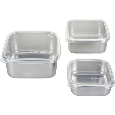 U Konserve Food Storage Square Nesting Trio