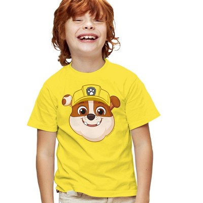 Boys' Short Sleeve Paw Patrol Rubble Grin T-Shirt