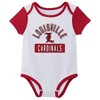 NCAA Louisville Cardinals Infant Boys' 3pk Bodysuit - 3 of 4