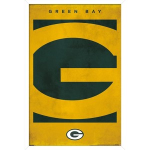 Trends International NFL Green Bay Packers - Logo 25 Framed Wall Poster Prints - 1 of 4