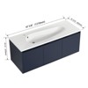 Bencmate Bathroom Storage Cabinets, Bathroom Vanity, 48 Inch Bathroom Vanity with Sink, Floating Bathroom Sink Cabinet with Drop-Shaped Resin Sink and - 4 of 4