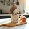 Unique Bargains Disposable Baking Cups Wood Pulp Paper PE Coating Reddish Brown Khaki 2.76"x2.17" 50 Pcs - 2 of 4