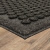 1'6"x2'6" Impressions Dots Doormat Black - Mohawk: Indoor Front Entryway, Recycled Rubber, Floral Pattern - image 3 of 4