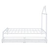 Okak Twin/Full Platform Bed Frame with House-Shaped Headboard and 2 Drawers Metal Storage Bed for Kids No Box Spring Needed Easy Assembly - 4 of 4