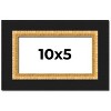 PosterPalooza | Panoramic Embellished Brown Picture Frame - UV Acrylic, Foam Board Backing, Hanging Hardware - 2 of 4