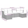 vidaXL Garden Sofa Set Beige - 3 of 4