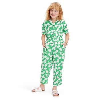 Kids' Short Sleeve Ginkgo Green Jumpsuit - DVF for Target