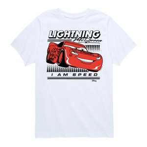 Boys' - Cars - Lightning McQueen I Am Speed Short Sleeve Graphic T-Shirt - 1 of 4
