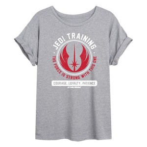 Women's - Star Wars - Jedi Training Oversized Graphic T-Shirt - 1 of 4