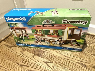  Playmobil Pony Shelter with Mobile Home : Toys & Games