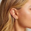 Small Gold Hoop Earrings Set for Women, 14K Gold Plated Lightweight Earrings Sets for Multiple Piercing - 4 of 4