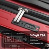 SUGIFT Modern 20″ Carry-On Luggage with Front Pocket, TSA Lock, Spinner Wheels, and Organized Interior - 4 of 4