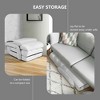 Tangkula White Folding Lazy Sofa Floor Chair Sofa Lounger Bed with Armrests and Pillow - 4 of 4