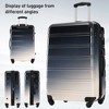 YONWAY Hardside Luggage Sets, 3 Piece Gradient Color Expandable Suitcase, with Spinner Wheels and TSA Lock, Lightweight 20" 24" 28" - 4 of 4