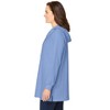 Woman Within Plus Size Rib-Knit High Pile Fleece Hoodie Sweatshirt - 4 of 4