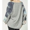 Women's Tie Dye Puffy Sleeve Top - entro - 3 of 4