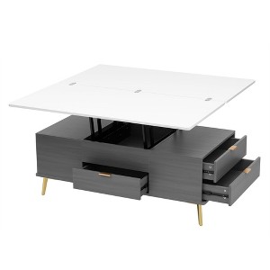 NicBex 47.24 Inch Rectangle Lift Top Coffee Table with Drawers,Center Table for Living Room,Dining Room,Bedroom - 1 of 4