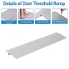 Threshold Ramps for Doorways, 1"- 4" Rise Aluminum Handicap Ramp, 700LB Capacity Front Door Ramp for Wheelchair Mobility Devices, Bikes - 4 of 4