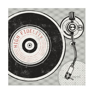 Trademark Fine Art -Michael Mullan 'Vintage Analog Record Player' Canvas Art - 1 of 4