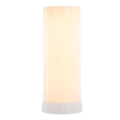 FIA Flame LED Designer Candle – 7.5"H Orange Glow Flameless Candle with Timer, Remote & USB Charging by Melrose