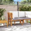 vidaXL Patio Corner Sofa with Cushions Solid Acacia Wood - 3 of 4