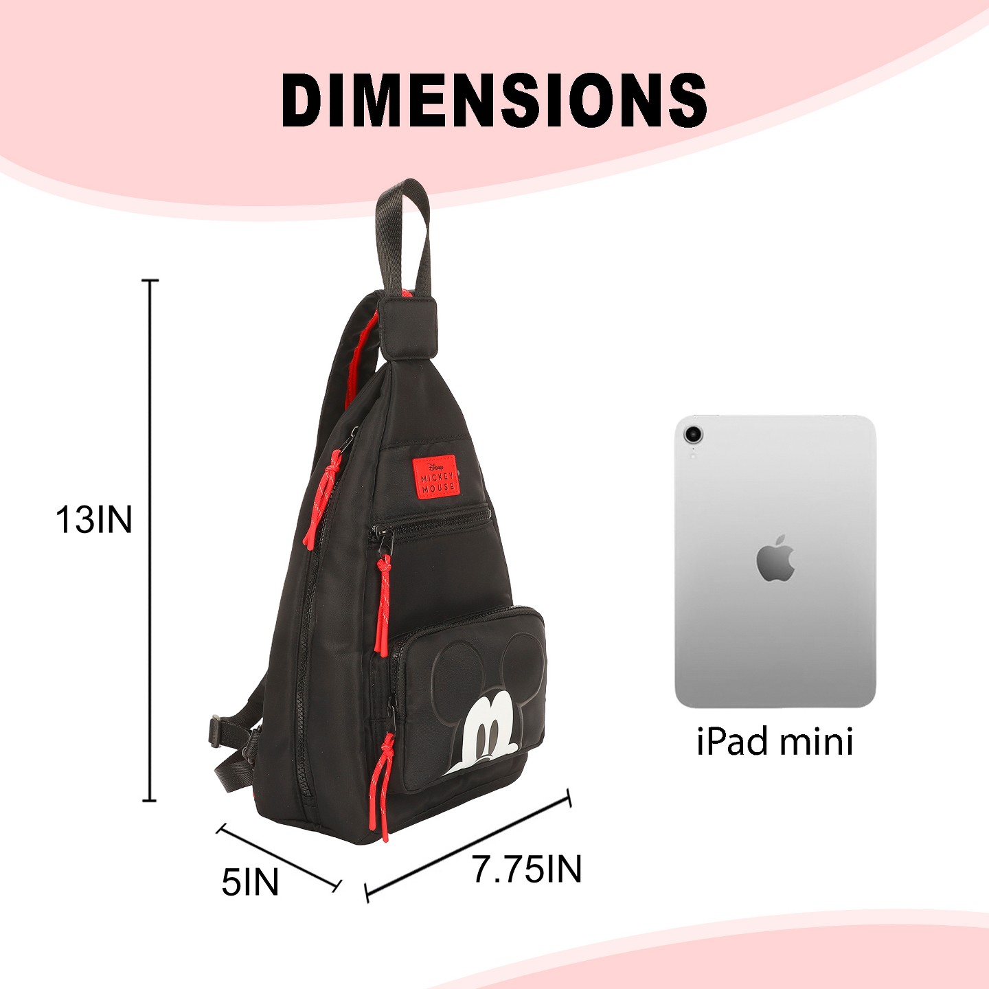 Сумка Disney Mickey Mouse Classic Adult Sling With Convertible Strap — фото 2