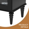 68.9'' Retro TV Stand for TVs up to 75 Inches, Entertainment Center Media Console with Fluted Glass Doors and Five Solid Wood Legs - Leovsnove - 4 of 4